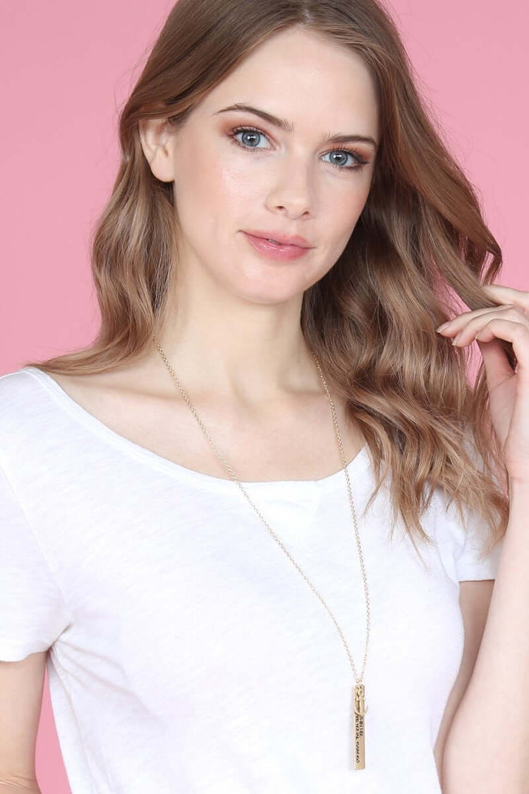 Model wearing a dainty &