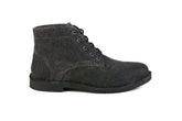 The Grover Vegan charcoal boots made from canvas with breathable materials, ideal for comfort and style.