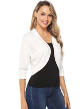 Model wearing a white women&