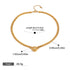 18K gold-plated necklace with a gold chain and pendant, dimensions 45cm-50cm length, stylish and luxurious design.