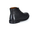 The Grover black leather desert boot with 5 eyelets, designed for comfort and style, perfect for casual outings.