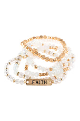 Mixed beads bracelet with &