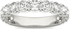 2 1/15 CTW round lab-grown diamond ring in 14K white gold, eco-friendly and made in USA, with sparkling stones.