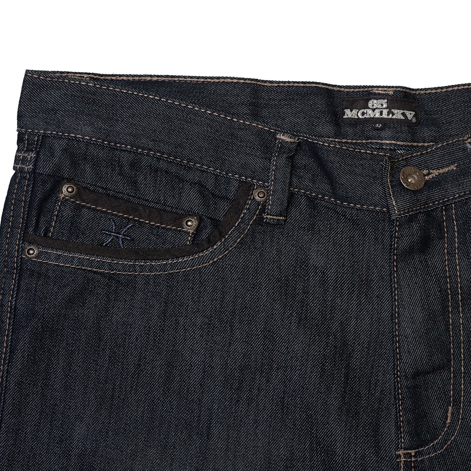 Close-up of 65 McMlxv men&