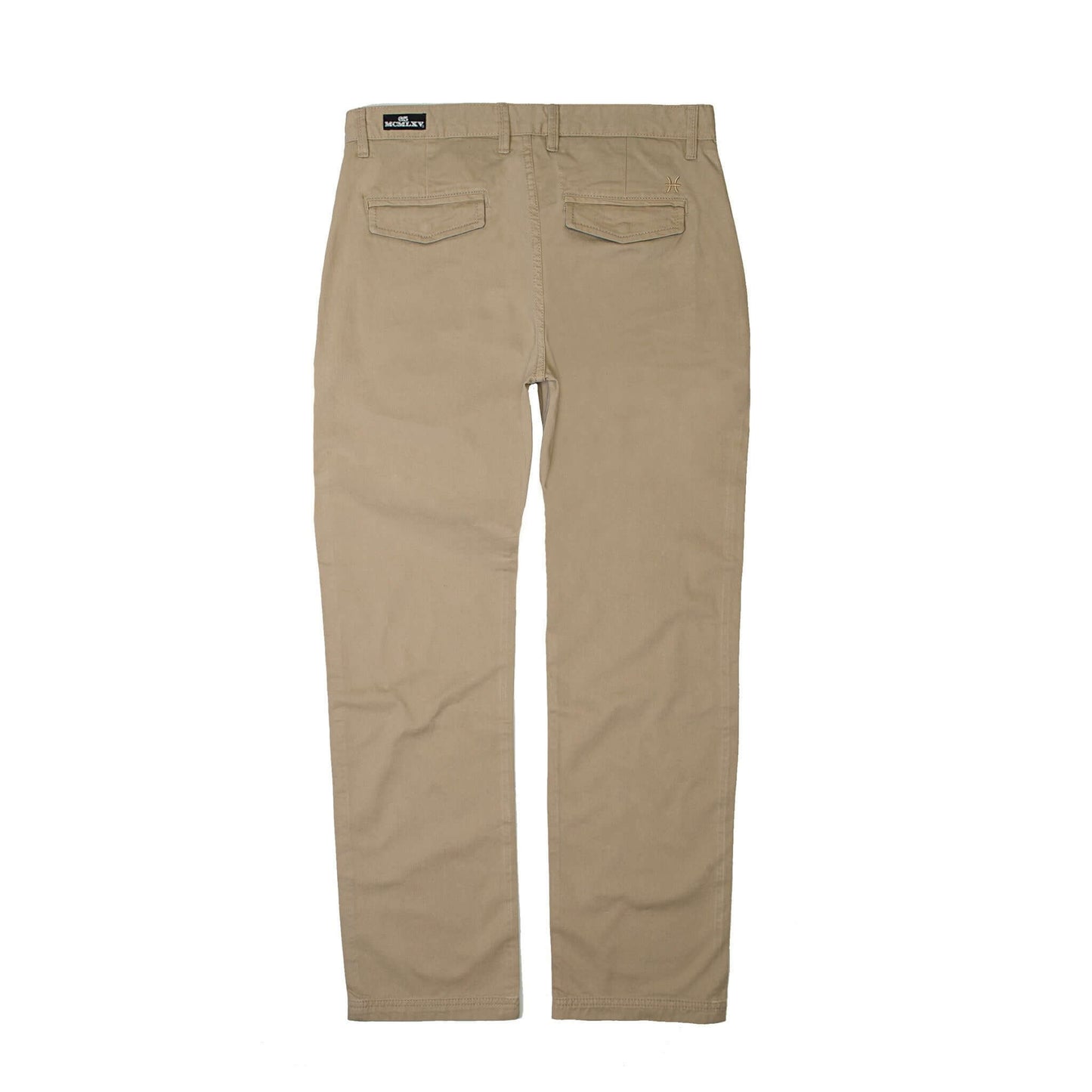 Back view of 65 McMlxv Men's Khaki Chino Pant showcasing sleek design and quality fabric.