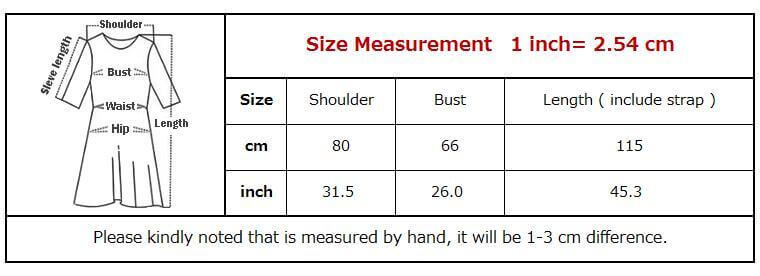 Size measurement chart for Musset Vegan Leather Dress, detailing shoulder, bust, and length in cm and inches.