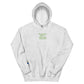 Gray unisex hoodie with &