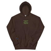 Unisex embroidered hoodie with &