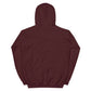 Back view of a unisex brown embroidered hoodie promoting Christianity as a lifestyle.